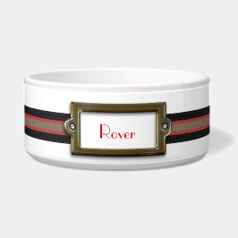 Cuenco de encargo elegante del perro