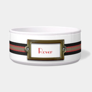 Cuenco de encargo elegante del perro