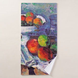Cuenco de frutas, vidrio y manzanas, Cezanne