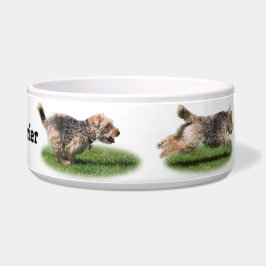 Cuenco de funcionamiento del perro de Terrier