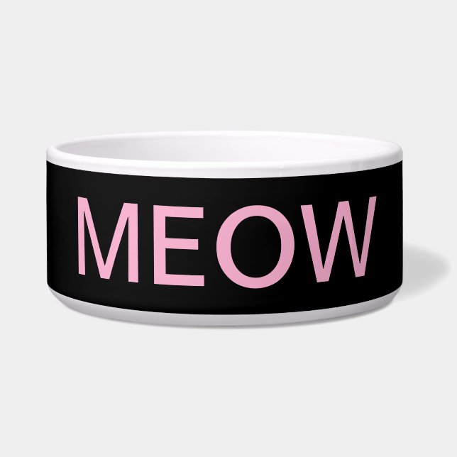 Cuenco de gato de Meow (Frente)