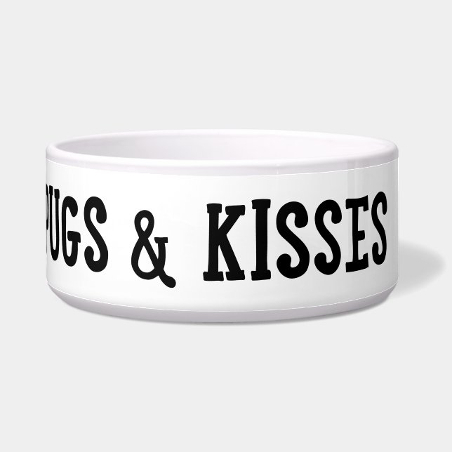 Cuenco de la cena del perro del barro amasado de (Izquierda)