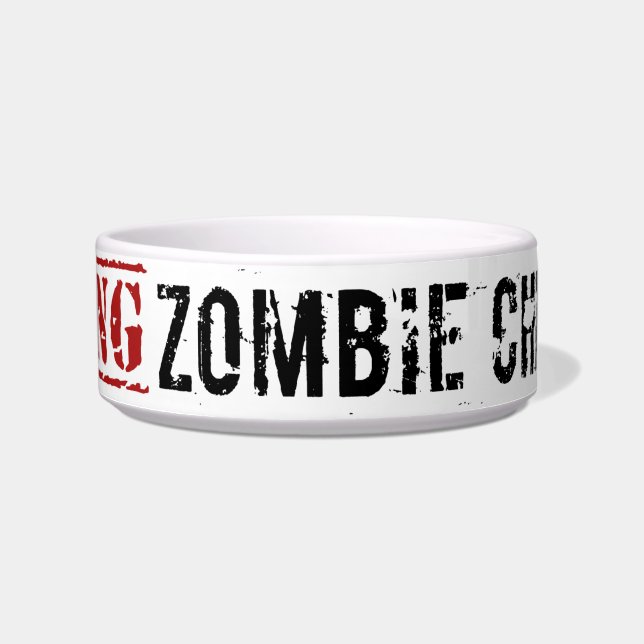 Cuenco de la chinchilla del zombi (Frente)