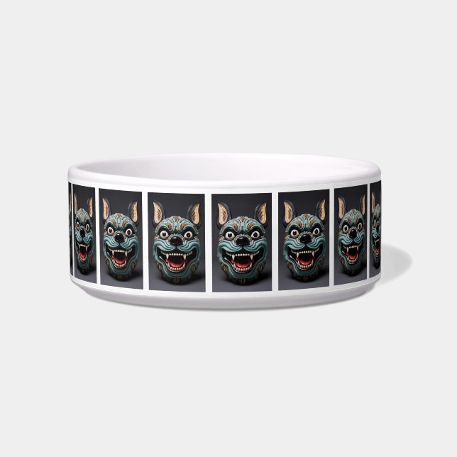 Cuenco de perro, diseño de máscaras inspirado en A (Frente)