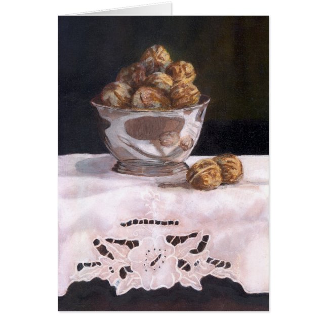 Cuenco de plata con las nueces (Frente)