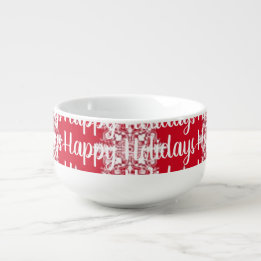 Cuenco De Sopa Felices fiestas Sopa / Hot Cocoa Mug