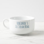 Cuenco De Sopa Ice Cream Bowl Funny Gag Novedad Gigante Nombre Az<br><div class="desc">Para la persona a la que le gusta su helado (o cualquier otro regalo). Personalízalo con tu nombre. Gran idea de regalo.</div>