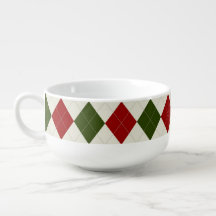 Patrón Argyle de Navidades clásicos