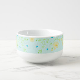 Cuenco De Sopa Verde Azul Y Amarillo
