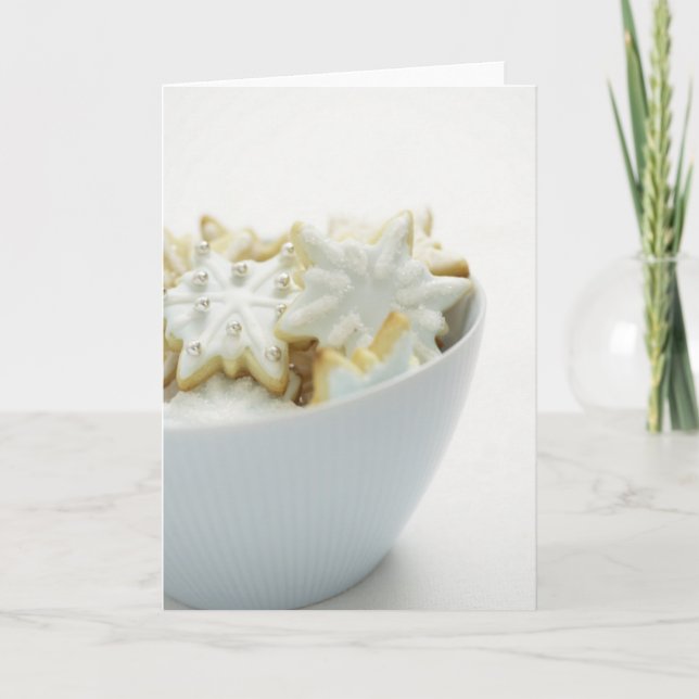 Cuenco de tarjetas y de pegatinas de las galletas (Anverso)