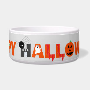 Cuenco del caramelo del feliz Halloween