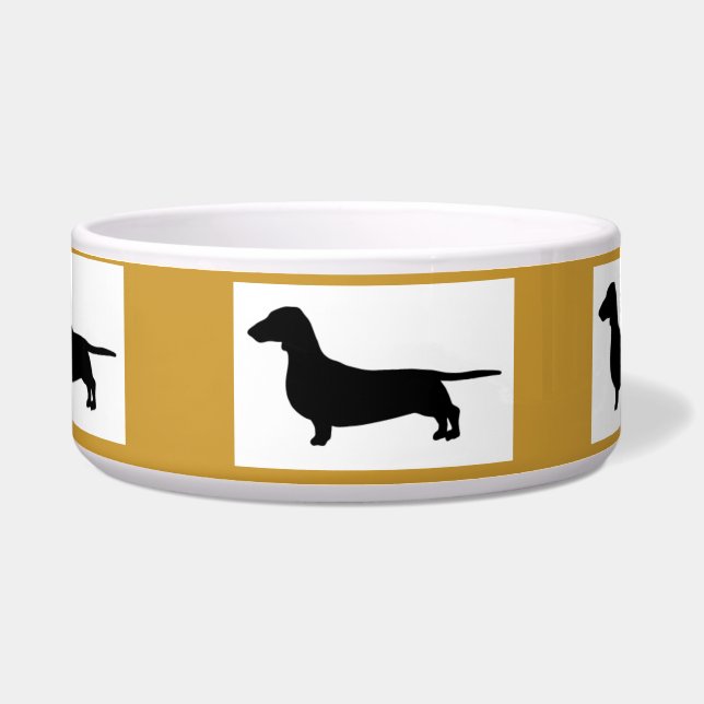 Cuenco del diseño de Dachund (Frente)