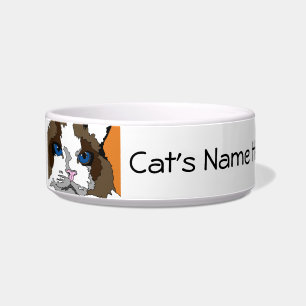 Cuenco del gato de Personalizable Ragdoll