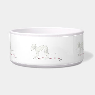 Cuenco del mascota de Bedlington Terrier