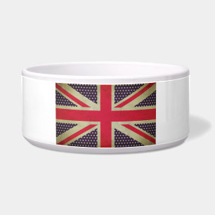 Cuenco del mascota de la bandera de Union Jack
