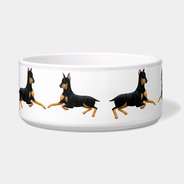 Cuenco del mascota del perro del Pinscher del (Izquierda)