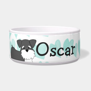 Cuenco del mascota del Schnauzer miniatura