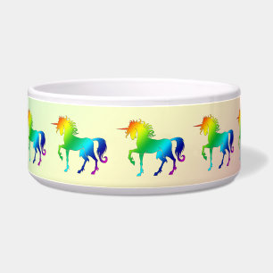 Cuenco del mascota del unicornio del arco iris