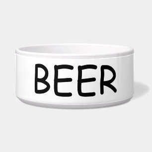 Cuenco del perro de la cerveza