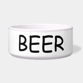 Cuenco del perro de la cerveza