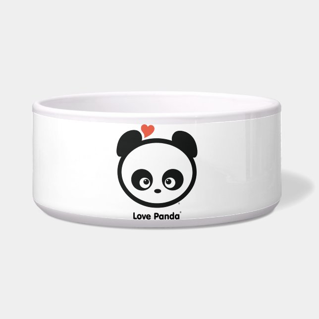 Cuenco del perro de Panda® del amor (Frente)
