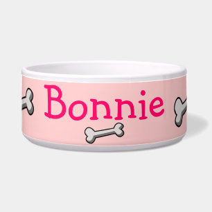 Cuenco del perro del hueso