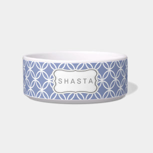 Cuenco del perro del modelo del círculo de la