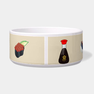 Cuenco del perro del sushi