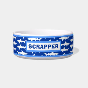 Cuenco divertido de la comida del tiburón para el