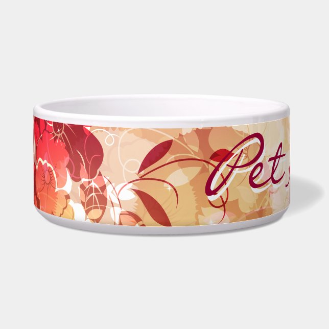 Cuenco floral del mascota de la moda 6 (Frente)