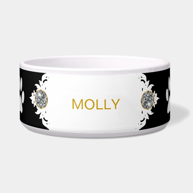 Cuenco grande hermoso del perro (Frente)