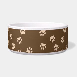 Cuenco grande impreso pata adorable del perro de