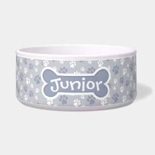 Cuenco gris de encargo del mascota de la impresió