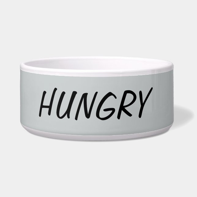 Cuenco hambriento del perro (Frente)