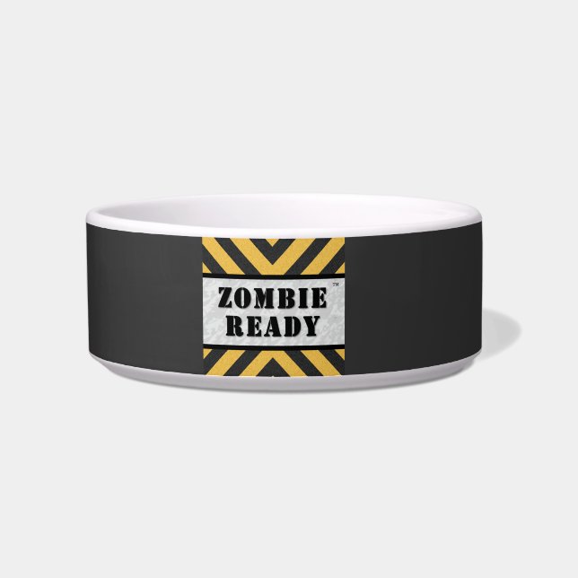 Cuenco listo del gato del zombi (Izquierda)