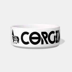Cuenco medio del mascota de la mafia del Corgi