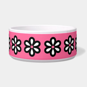 Cuenco moderno del perro de la margarita