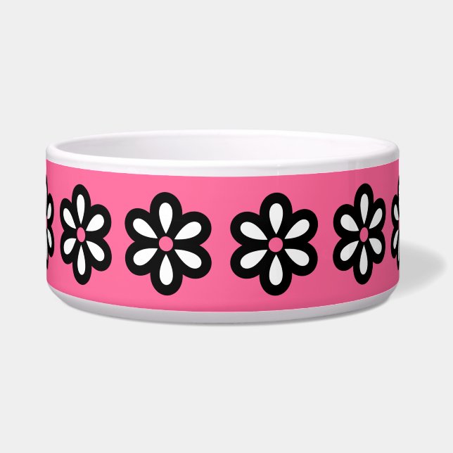 Cuenco moderno del perro de la margarita (Frente)