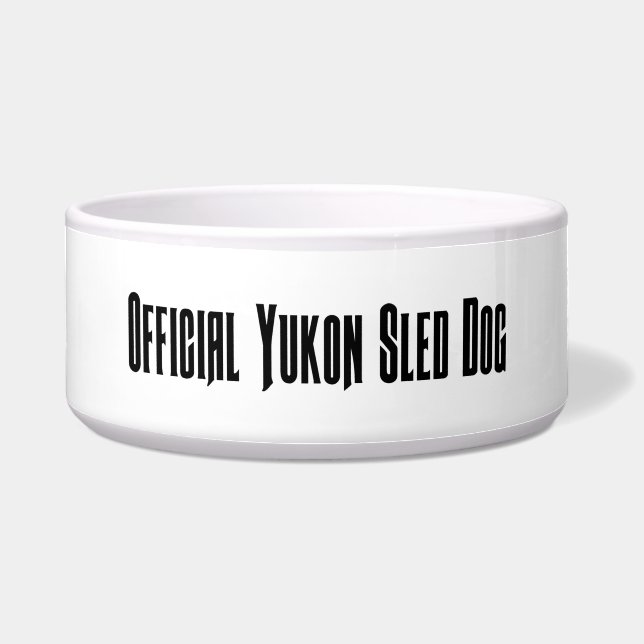 Cuenco oficial del perro de trineo del Yukón (Frente)