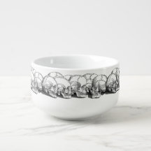 Cuenco para sopa de cráneo de vintage