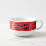 Cuenco para sopa de porcelana "8 noches locos"<br><div class="desc">Cuenco para sopa de porcelana "8 noches locos" Disfrute!!! Gracias por detenerse y ir de compras. ¡¡¡Mucho aprecio!!! Estilo: Cuenco para sopa ¡Hacer más divertido el almuerzo con un cuenco para sopa personalizado! Sirve tu sopa preferida en un cuenco de porcelana personalizado con tus diseños, fotos bonitas o frases divertidas....</div>