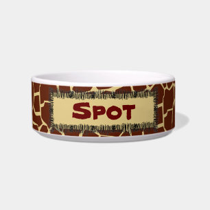 Cuenco personalizado estampado de animales del