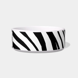 Cuenco personalizado estampado de zebra del gato