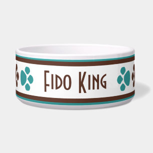 Cuenco personalizado impresiones del perro de la