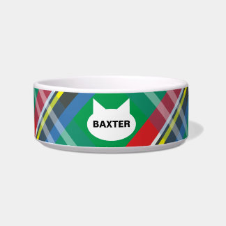 Cuenco personalizado modelo del gato de la tela