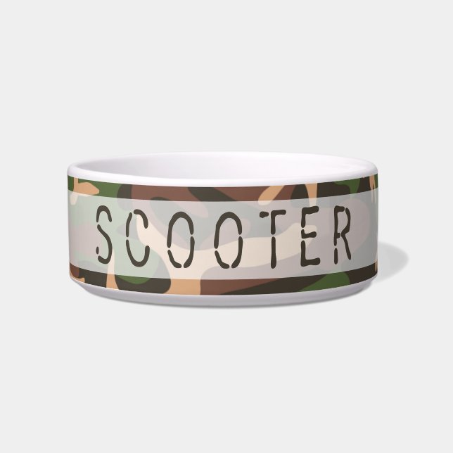 Cuenco personalizado modelo del perro casero de (Frente)