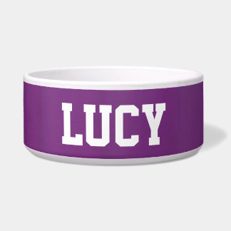 Cuenco púrpura del perro de la "uva"