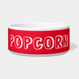 Cuenco rojo de las palomitas