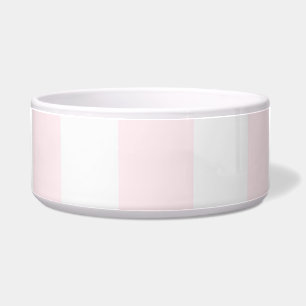 Cuenco suavemente rosado y blanco del mascota del