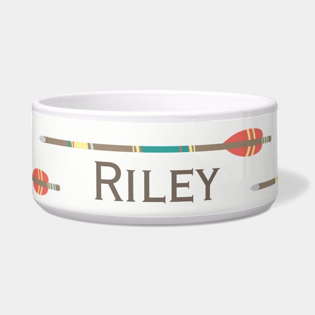 Cuenco tribal del mascota de las flechas (Frente)